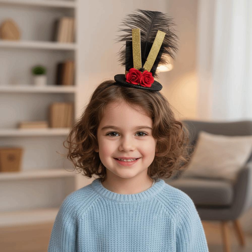 Verkleidung Karnevalsparty Stirnband Vintage Ritter Sonnenschutz Soldatenhut Zirkusdirektor Rollenspiel Fascinator Zylinder