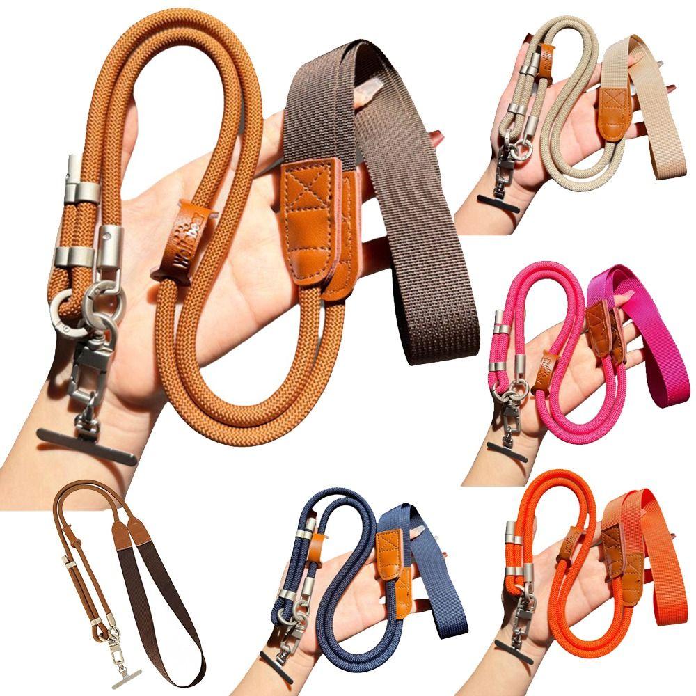 New Universal Adjustable Phone Strap 360 Degree Rotation Metal Hook Crossbody Strap Anti Loss Neck Strap All Phone Cases