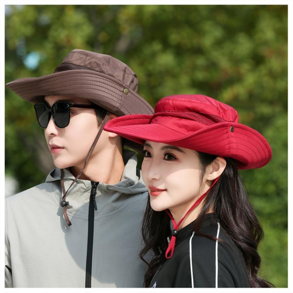 Anti-UV Bucket Hat Adjustable Beach Hat New Fisherman Hat  Women