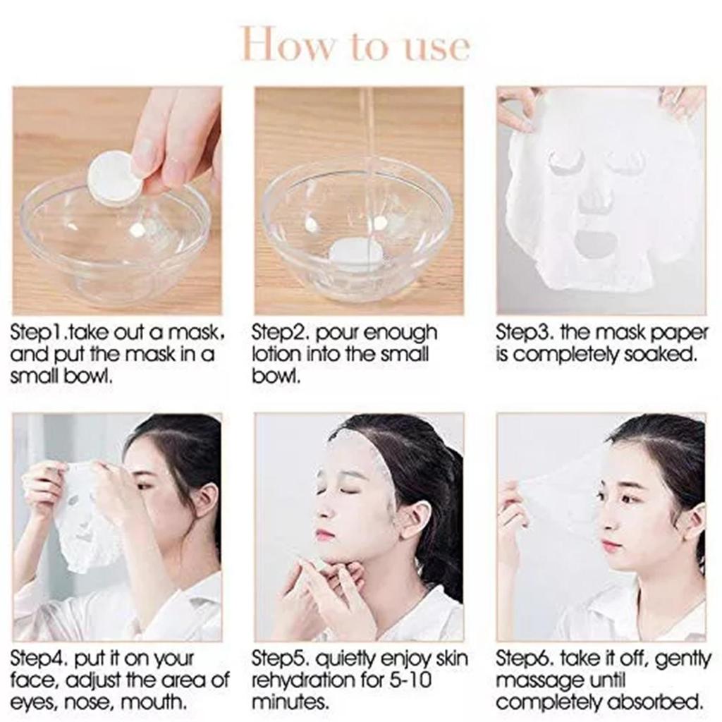 20/50/100PCS Disposable Compressed Facial Mask Non-woven Face Mask Facial Towel Coin Cotton Wrapped Tissues For Beauty Salon