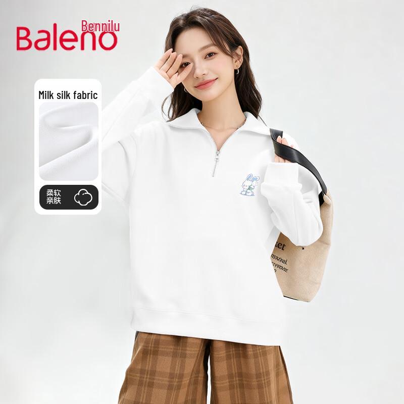 

Baleno Women s Half-Zip Polo Sweatshirt with Rabbit Graphic XL