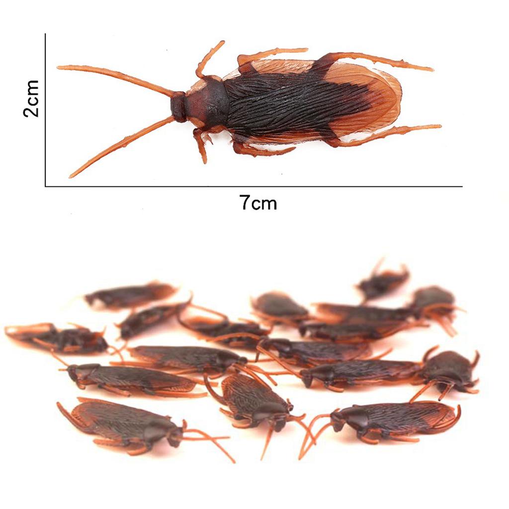 5/10/20/50PCS Simulate Cockroach 7*2cm Decorative Bug Halloween Prank Cockroachs Prop Party Haunted House DIY Decoration Toy ZYF