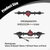 Metal Front and Rear Axles 1/12 RC Car Upgrade Accessories DIY Modified Replacement Adjustable Drive