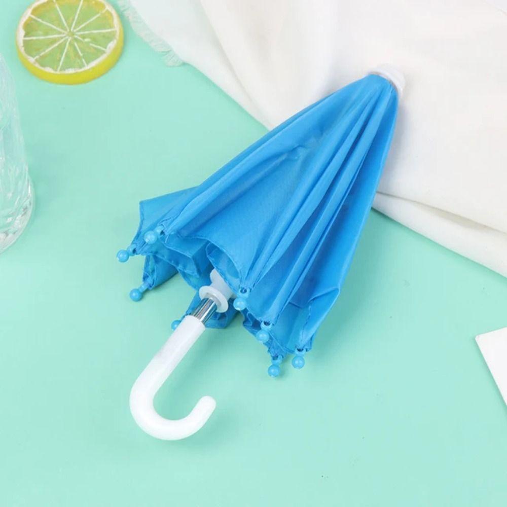Funny Doll Decorative Umbrella Adjustable Kids Toy Umbrella Creative Mini Umbrella  Dollhouse