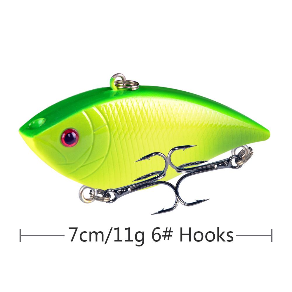 Vibration Lure Set, 11g for Long Casts, All Water Layers, Universal Bass Fishing Artificial Bait