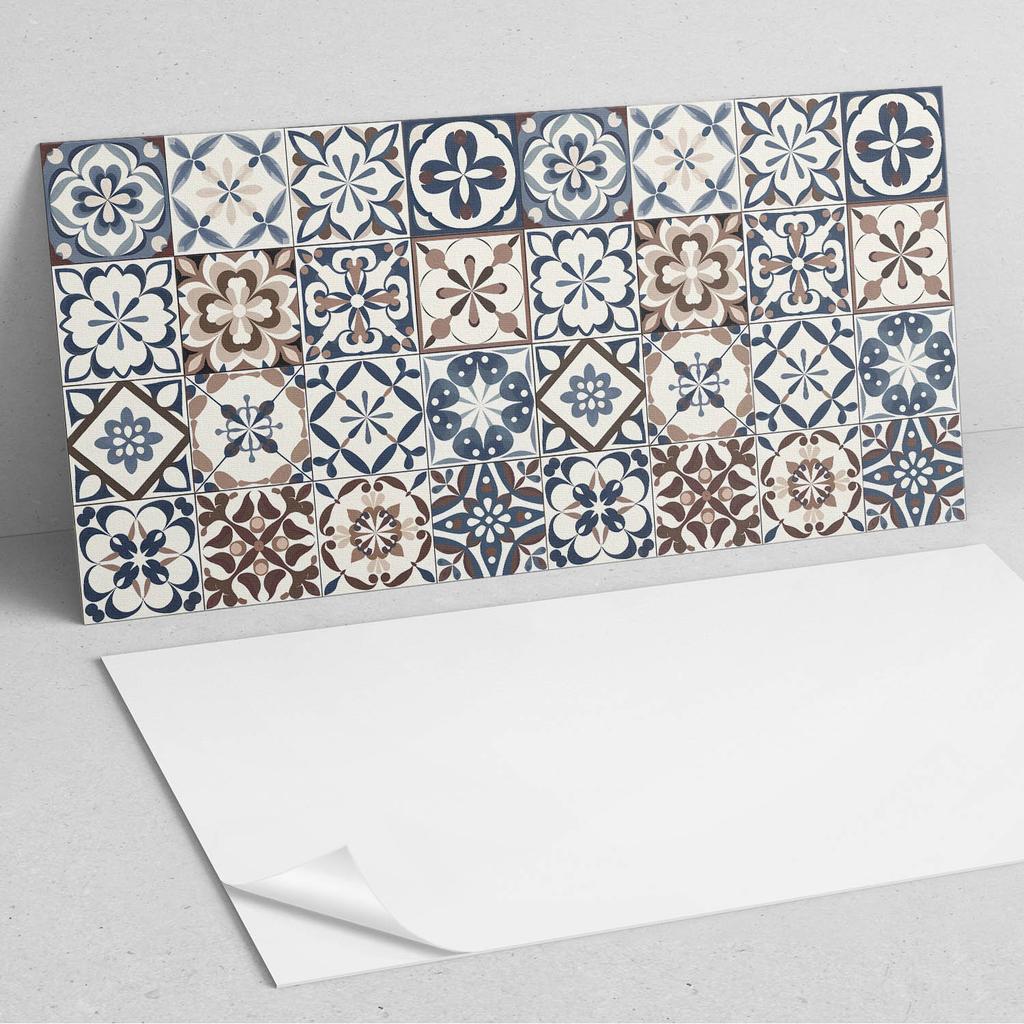 Self-Adhesive Vinyl Panel Perfect for Modern Interiors 120x60 cm Decorative Tile Patterns