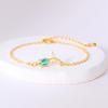 Fashion Elegant Crystal Tulip Flower Bracelets For Women Exquisite Sweet Colorful Floral Snake Chain Bracelet Wedding Jewelry