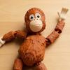 Articulated Monkey Figurine with Movable Joints 3D Printed Cute Monkey Figurine Collectible Fidget Desk Toy for Home Office