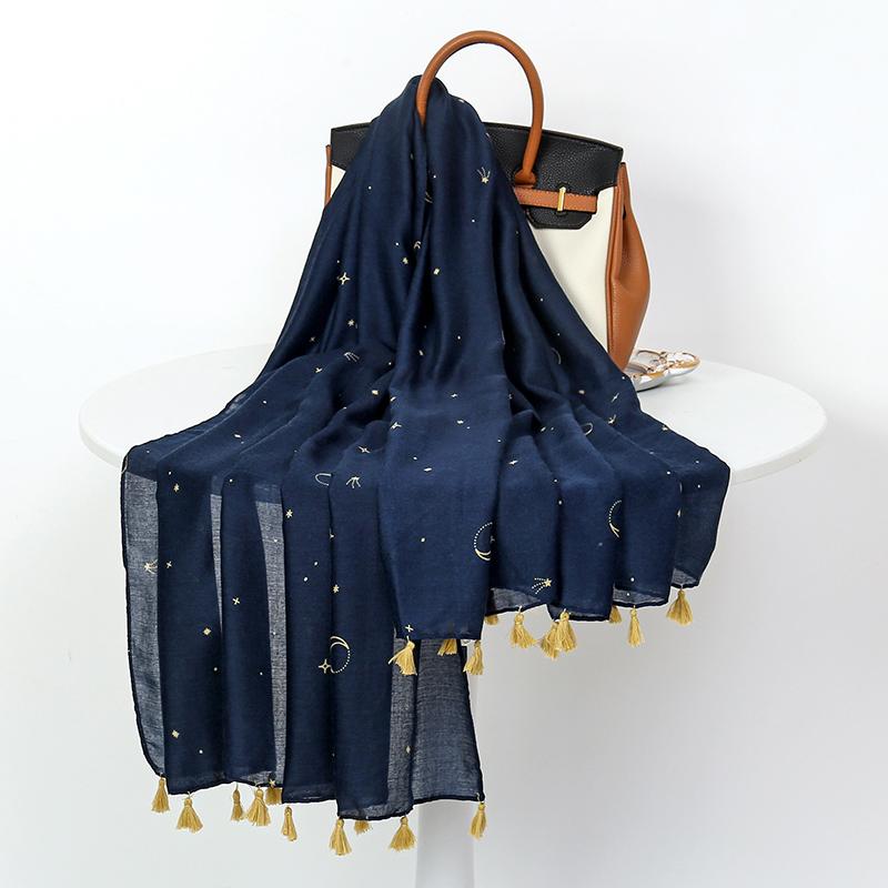 Fashionable Cotton Scarf For WomenBeach ShawlHeadscarf Cashmere Round Cover ScarfLuxury Brand Autumn And Winter Scarf