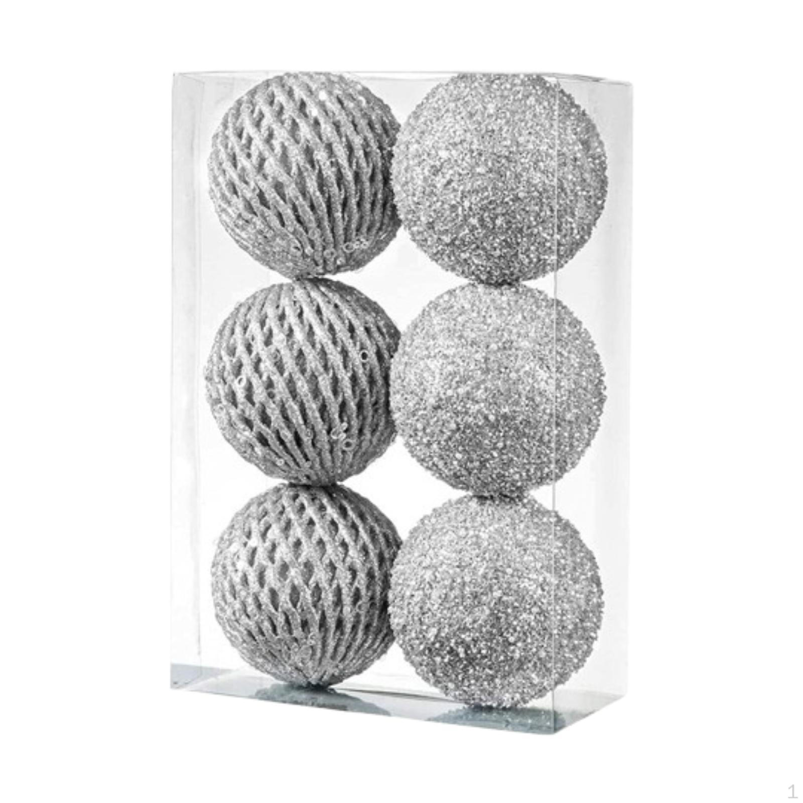 

6 Рождественских подвесок для внутреннего украшения и дарения Silver