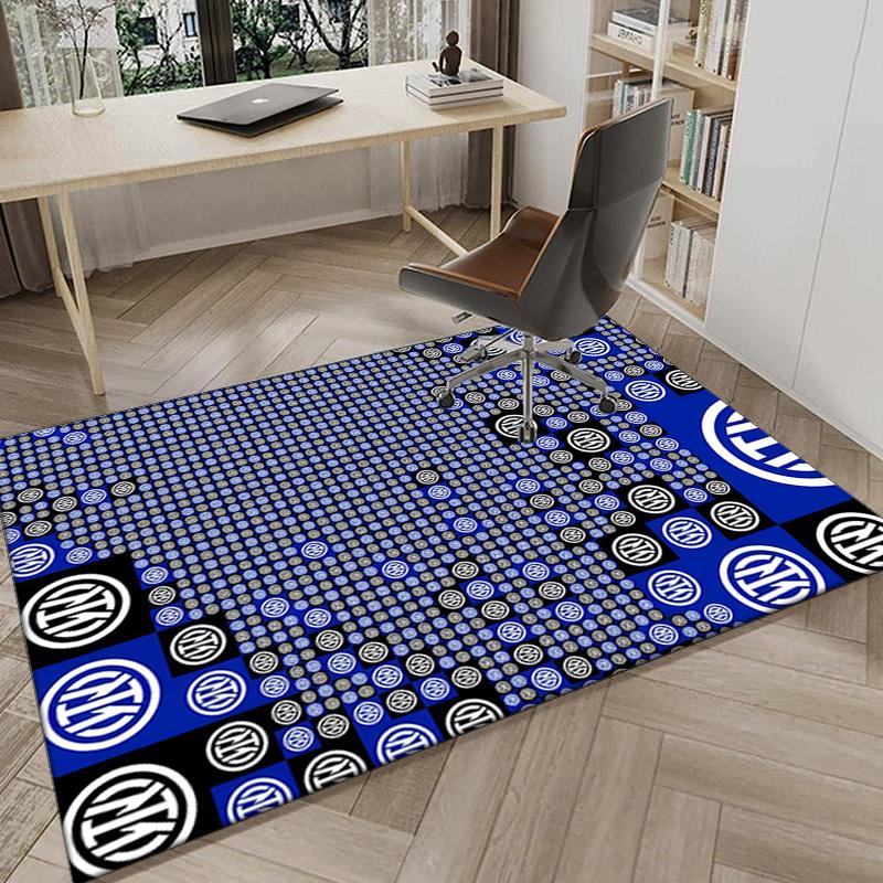 Mi-lan FC Emblem Printed Area Rug for Office, Chair Rug, Decorative Carpet Floor Mat, Large Size Fan gifts Christmas gifts
