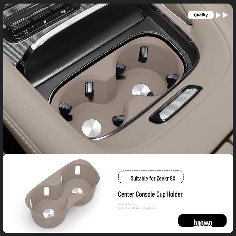 Zeekr 8X Center Console Silicone Anti-slip Cup Holder Mat for 26 Models - Car Accessory