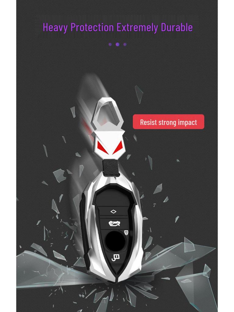 Pouzdro na klíč BMW i3/i8: Kovový kryt a přezka pro dálkové ovládání