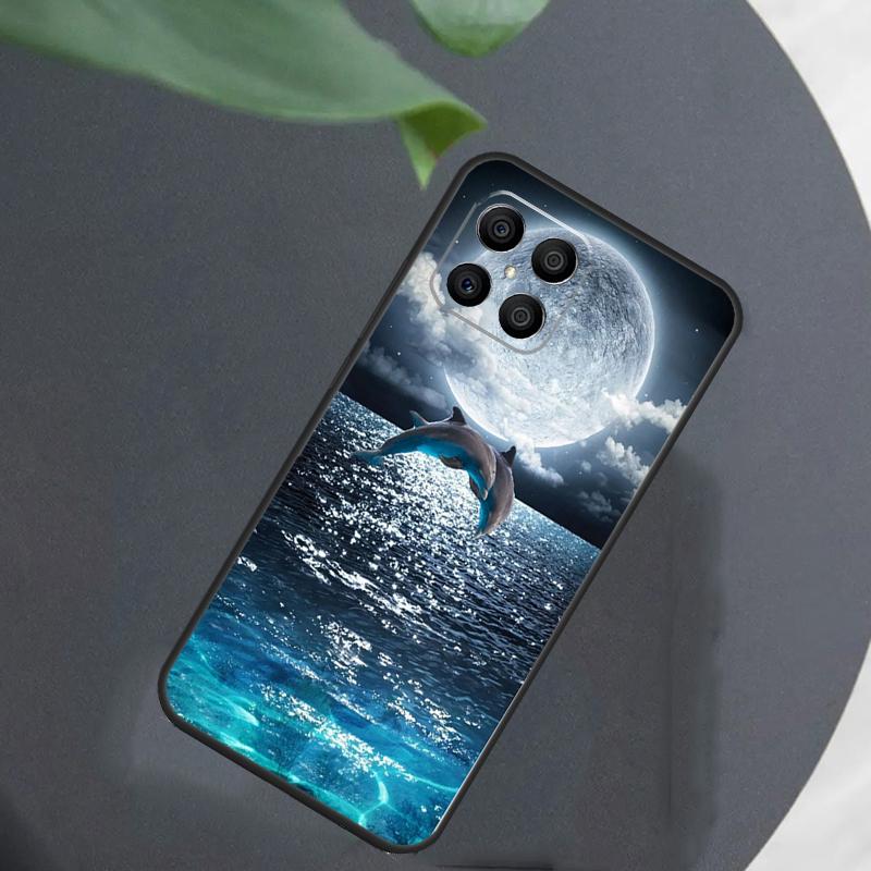 Ocean Dolphin For Honor Magic 7 Lite 6 5 8 Pro Case For Honor 200 400 70 90 X8c X8b X9a X9b X9c X9d Win RT