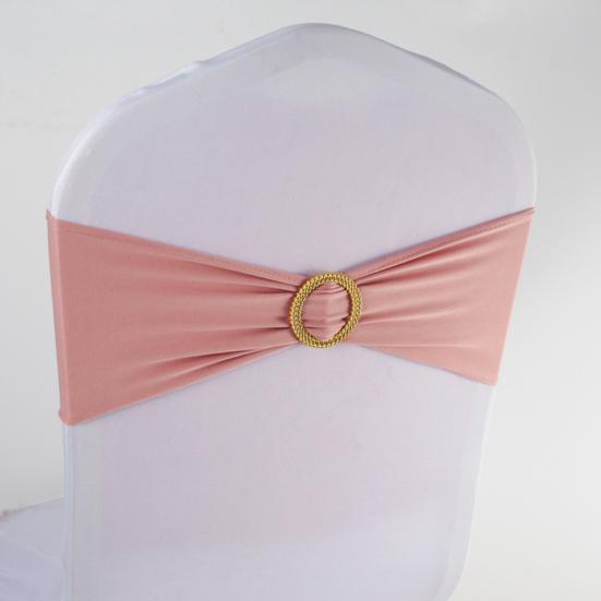 10 Pcs Chair Sashes Stretchy Chair Back Bands Chair Ties Bows with Buckle Slider for Wedding Party Hotels Banquet Decoration