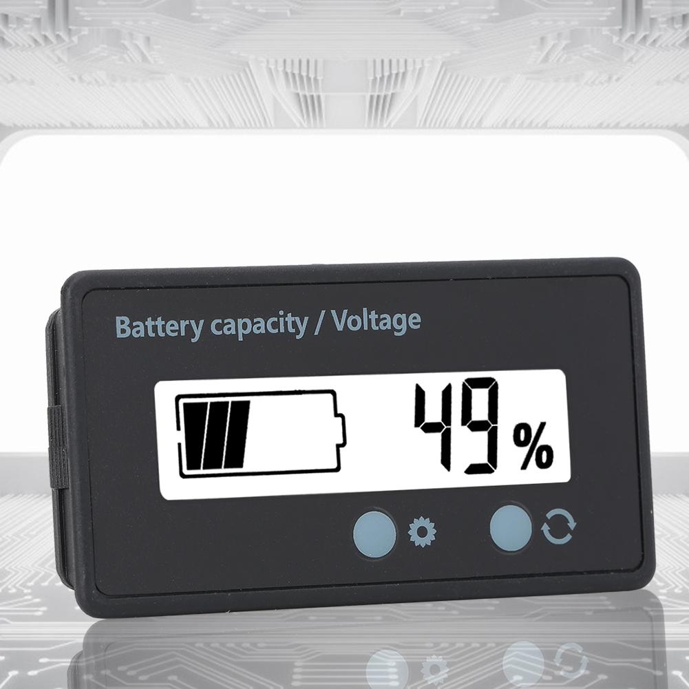 GY-6GS PCB HTN Vanntett Batterikapasitetsmonitorindikator LCD-skjerm 12-84V Hvit
