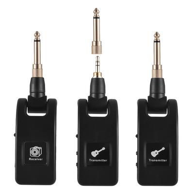2.4G Wireless Guitar System Rechargeable Portable Transmitter Receiver Set 10 Hour Working Time