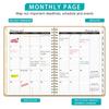 Simple Monthly Planner 2025 Notebook Weekly To Do List Notebook Monthly Schedule Book A5 Weekly Planner Student Stationery Gifts