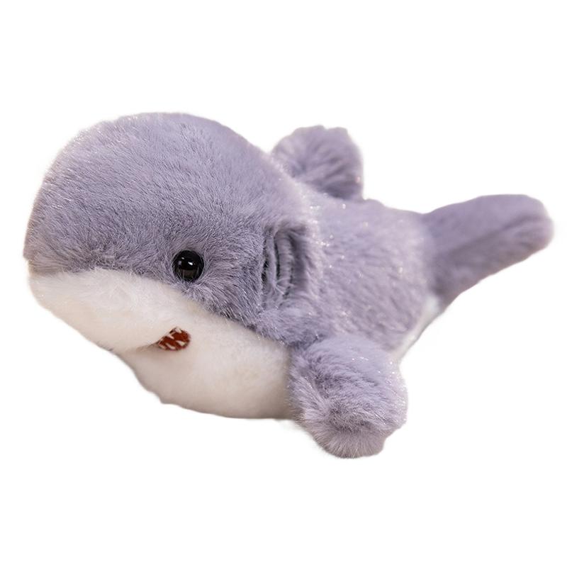 Kawaii Sea Family Plush Toys Soft Fluffy Seal Doll Cute Shark Desktop Pets Plushie Walrus Office Companion Lovely Children Gift