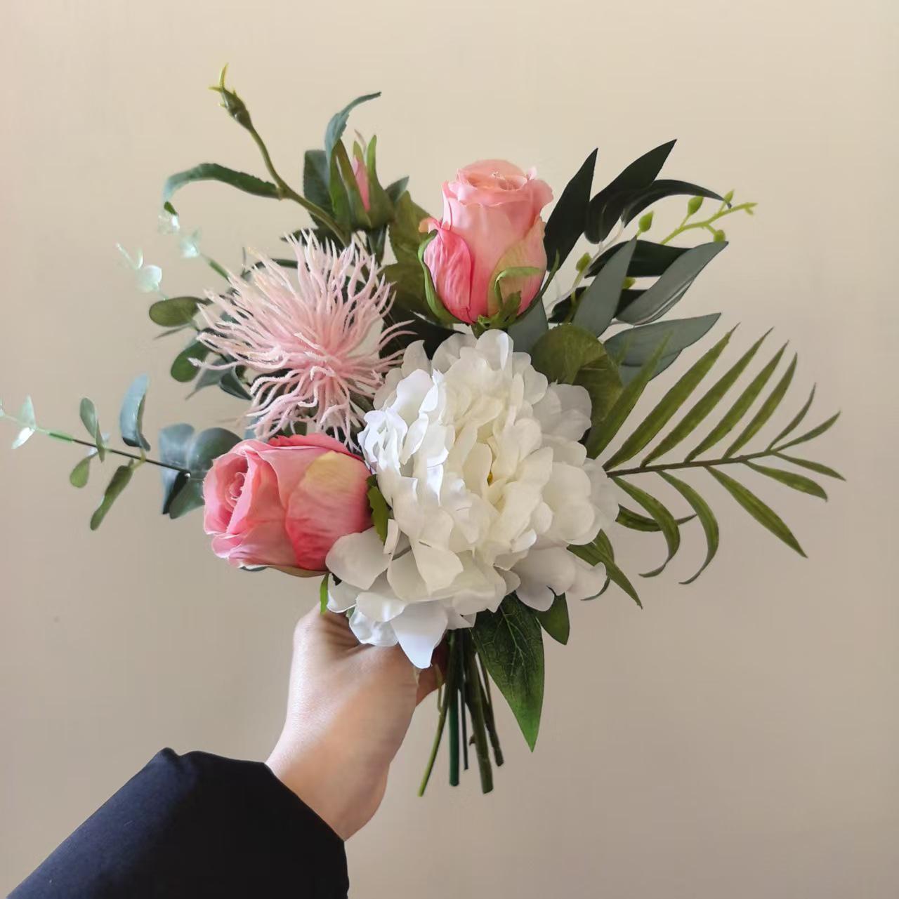 

Fresh Simple Handwritten Notes with Small Flower Bouquets - Fake Floral Props for Photography, Weddings, and Decoration