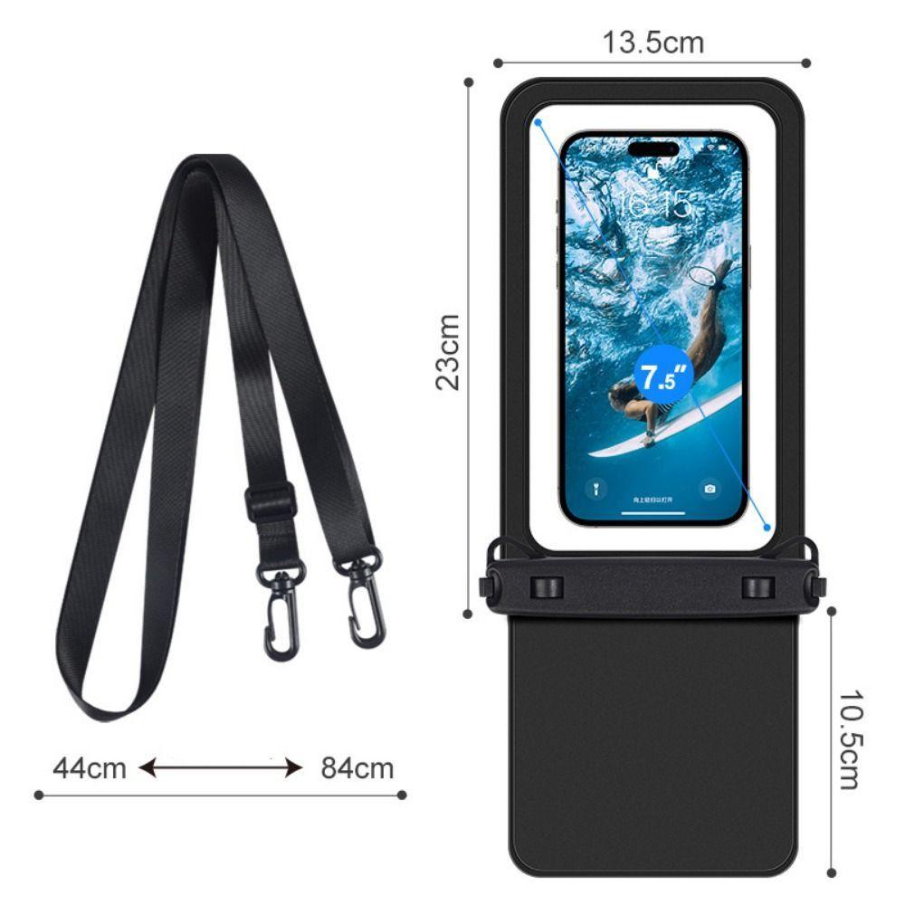 Transparent Mobile Phone Waterproof Bag Sealing Strip Swimming Waterproof Bag  Beach Diving