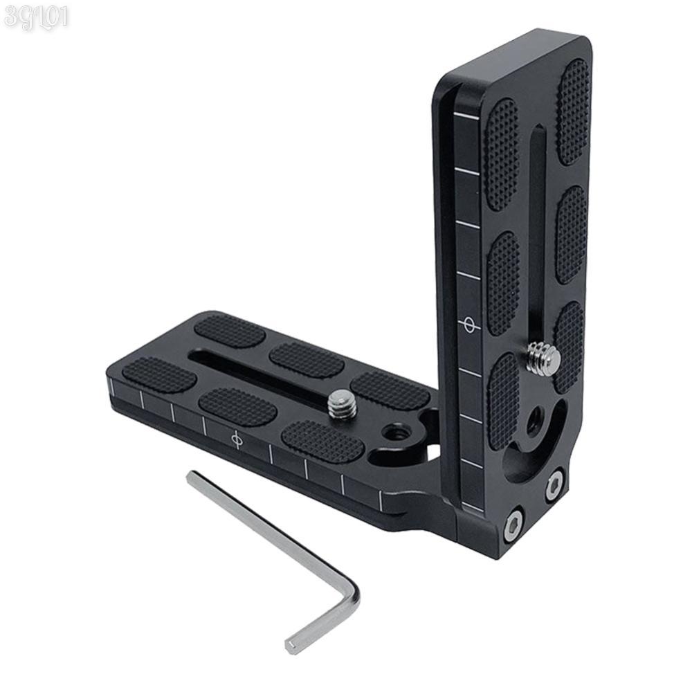 

Vertical Shot L Plate 1/4 Inch Screw Camera Quick Release L Plate Mount Bracket Camera Video L Plate for Canon Nikon Sony Camera чёрный