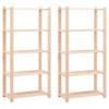Day and Night - Day and Night Shelving 5 Levels 2 Units Solid Pine Wood 250 Kg