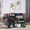 The Weeknd Pop Singer Blanket Coral Fleece Plush Print  Multi-function Super Warm Throw Blankets for Home Office Quilt