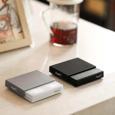 1 PIEZA Balanza de Cocina y Café Fuego con Temporizador Digital Recargable 0.1g Alta Precisión Balanza para Espresso por Goteo Regalo para Barista
