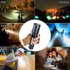 Portable Zoom Torch High Power LED Flashlight Type-C Rechargeable Waterproof Light with COB Side Lamp for Outdoor Camping Hiking