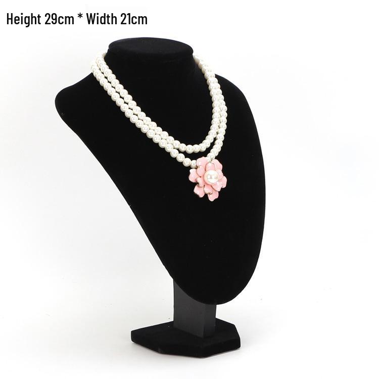 Velvet Black Necklace and Pendant Display Stand