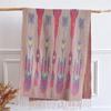 Women S Abstract Diamond Pattern Faux Cashmere Scarf Thick Warm Outdoor Shawl