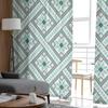 Ukrainian Ornament Sheer Curtains for Living Room Transparent Tulle Window Treatments Bedroom Kitchen Home Decor Veil Drapes