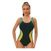 Muta da Surf Donna Pezzo Unico Costume da Bagno Sportivo Scollo a U Schiena Scoperta Conservativo Gilet Parasole Bikini Monokini Costumi da Bagno 2025 Nuovo