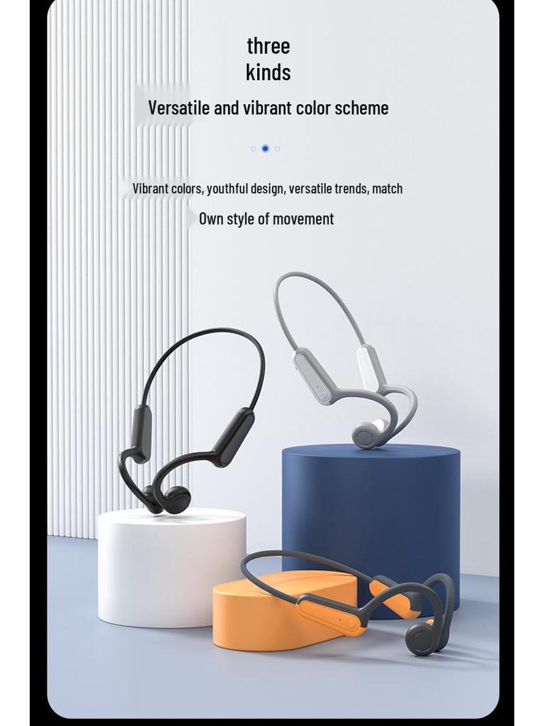 B8 Bone Conduction Waterproof Bluetooth Sports Earphones - Wireless, In-ear, Gift