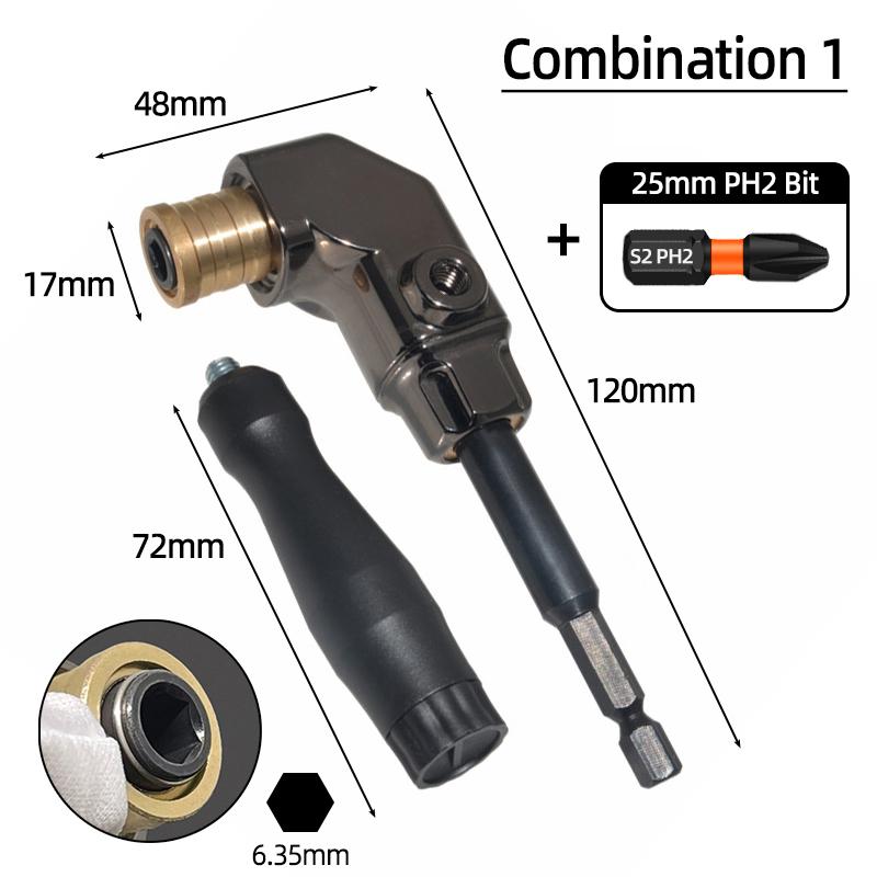 

Самоблокирующийся угловой держатель отвертки, угол привода, электрическая отвертка, угловая отвертка, инструменты + торцевая ударная отвертка
