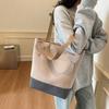 Canvas Große Kapazität Einkaufstasche Student Schultertasche Damen Umhängetasche