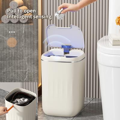 24L Intelligenter Sensor Mülleimer Badezimmer Elektronischer Mülleimer Automatischer Intelligenter Sensor Mülleimer Für Küche Toilette Mülleimer