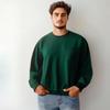 Felpa da uomo morbida girocollo, pullover girocollo traspirante, felpe a manica lunga sportive da esterno, pullover caldi e traspiranti per l'autunno da uomo