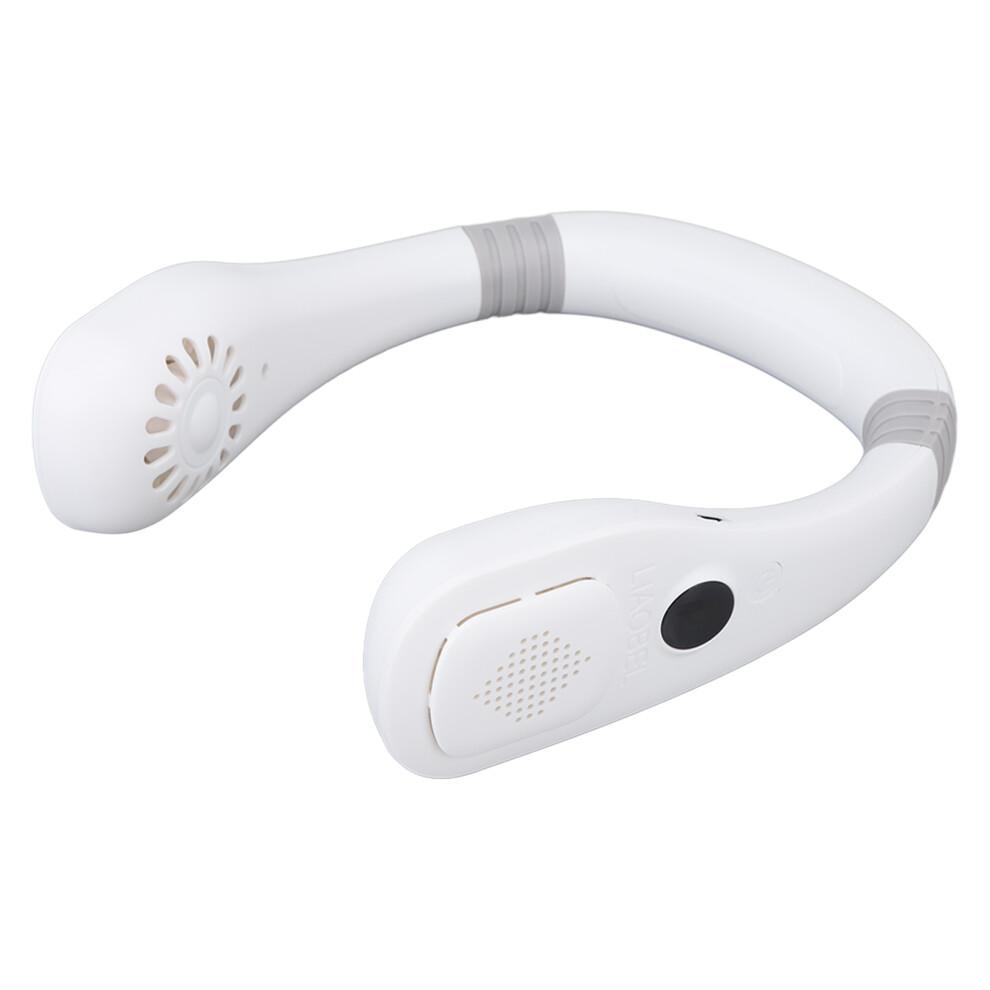 Low Noise Design Portable Neck Fan, Ergonomic Design For Comfortable Wear, Rechargeable Battery Quick Charge Technology, Cooling Plate Instant Relief