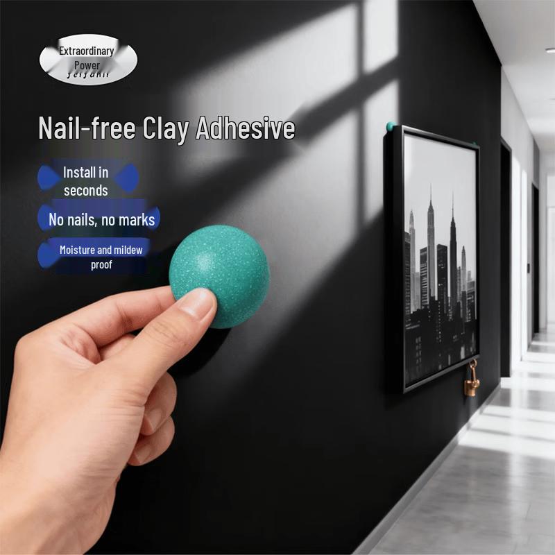 Nail-Free Reusable Blue Tack Adhesive