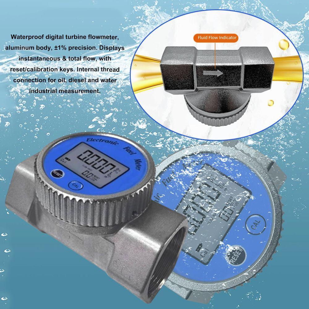 Digital Turbine Flowmeter High Accuracy Fuel Flow Meter Flow Sensor Industrial Injection Pipeline