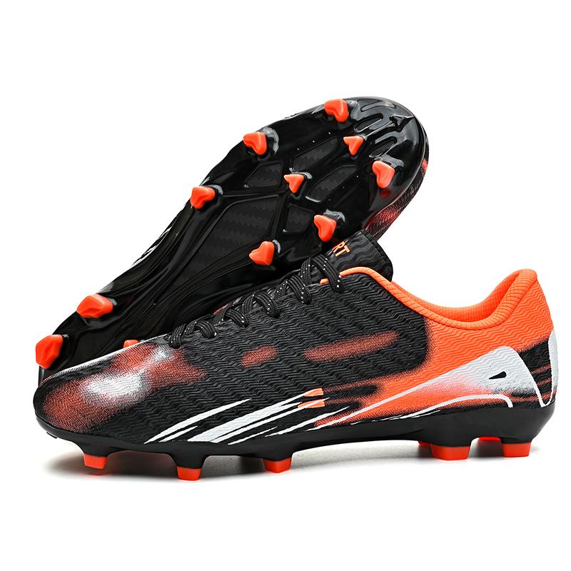 Men's Low Top Soccer Shoes Long Spikes Football Shoes Professional Athletic Training Soccer Cleats Lightweight Football Cleat
