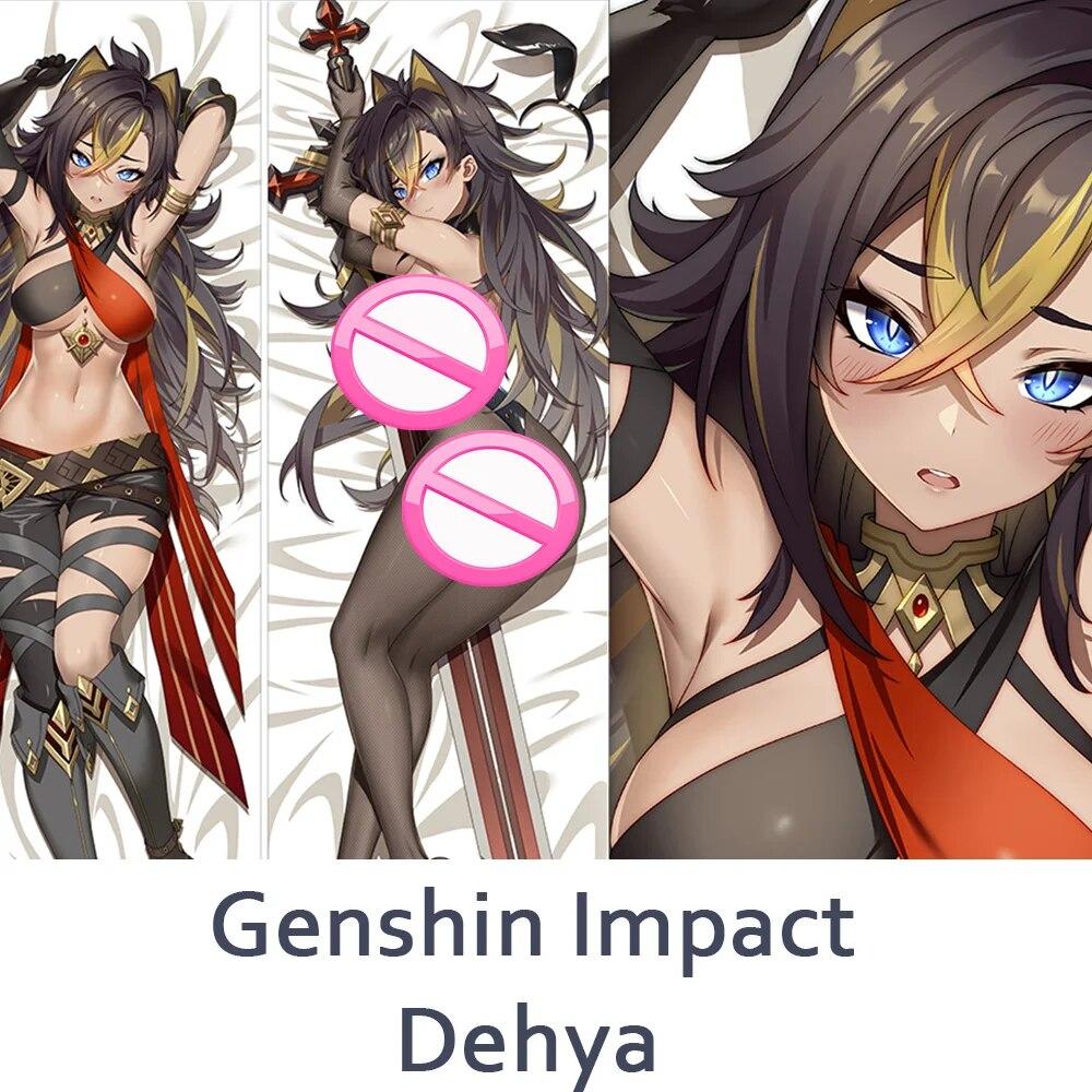 Genshin Impact Dehya Cosplay Dakimakura Full Body Pillow Case Anime Game Pillow Case Otaku Pillow Cover XMAS Decoration