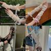 Gloves Lolita Bow Balletcore Ice Silk Sleeves Sunscreen Sleeve Lace Arm Warmers Long Sleeve Glove