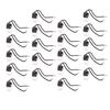 20 PCS HOME CAR HANGING AIR FRESHENER PERFUME FRAGRANCE DIFFUSER GLASS BOTTLE Empty Perfume Bottle For  Auto RV Truck