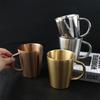 Double Wall Portable Anti-scald Kitchen Drinkware Mug Coffee Mug Water Mugs Cup Beer Cup