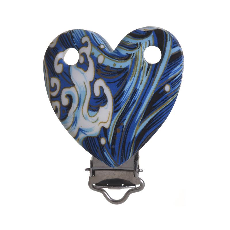 3 Stück 38x50mm Leopard Herzform Silikon Schnullerclip DIY Baby Zahnen Beißring Halskette Perlenwerkzeug Pflege Geschenk Zubehör