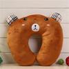 Breathable Travel U Shape Neck Pillow Lightweight Compacts Cartoon Animal Cushion For Airplanes Car And Office Comfort