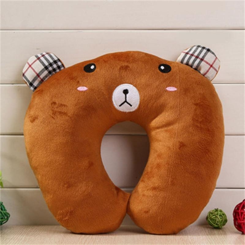 Breathable Travel U Shape Neck Pillow Lightweight Compacts Cartoon Animal Cushion For Airplanes Car And Office Comfort
